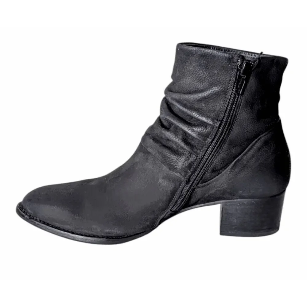 PAUL GREEN Brianna Black Slouch Bootie Size 5.5(US8)
